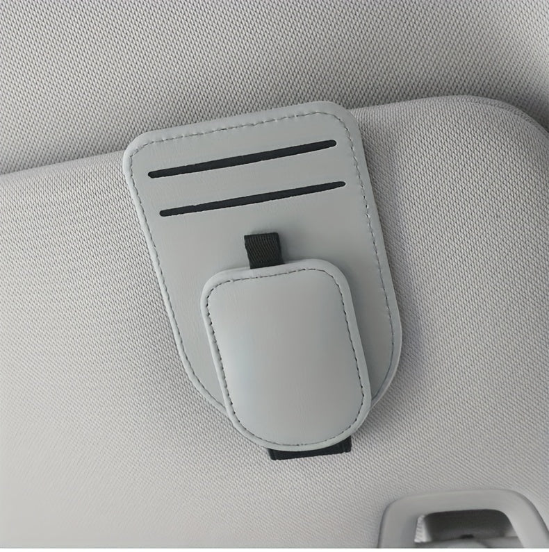 [Car Eyeglass Clip] High-Quality Car Eyeglass Clip, Multi-Functional Car Sun Visor Card Holder, In-Car Eyewear Storage Rack, Fashion Glasses Clip