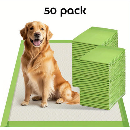 Puppy Pee Pads Jumbo Extra Large for Big Dogs - 6-Layer Heavy Duty Leakproof & Odor Control, Quick-Dry Super Absorbent Training Pads for Housebreaking, Senior Pets & Potty Training - 50 or 100 Pack