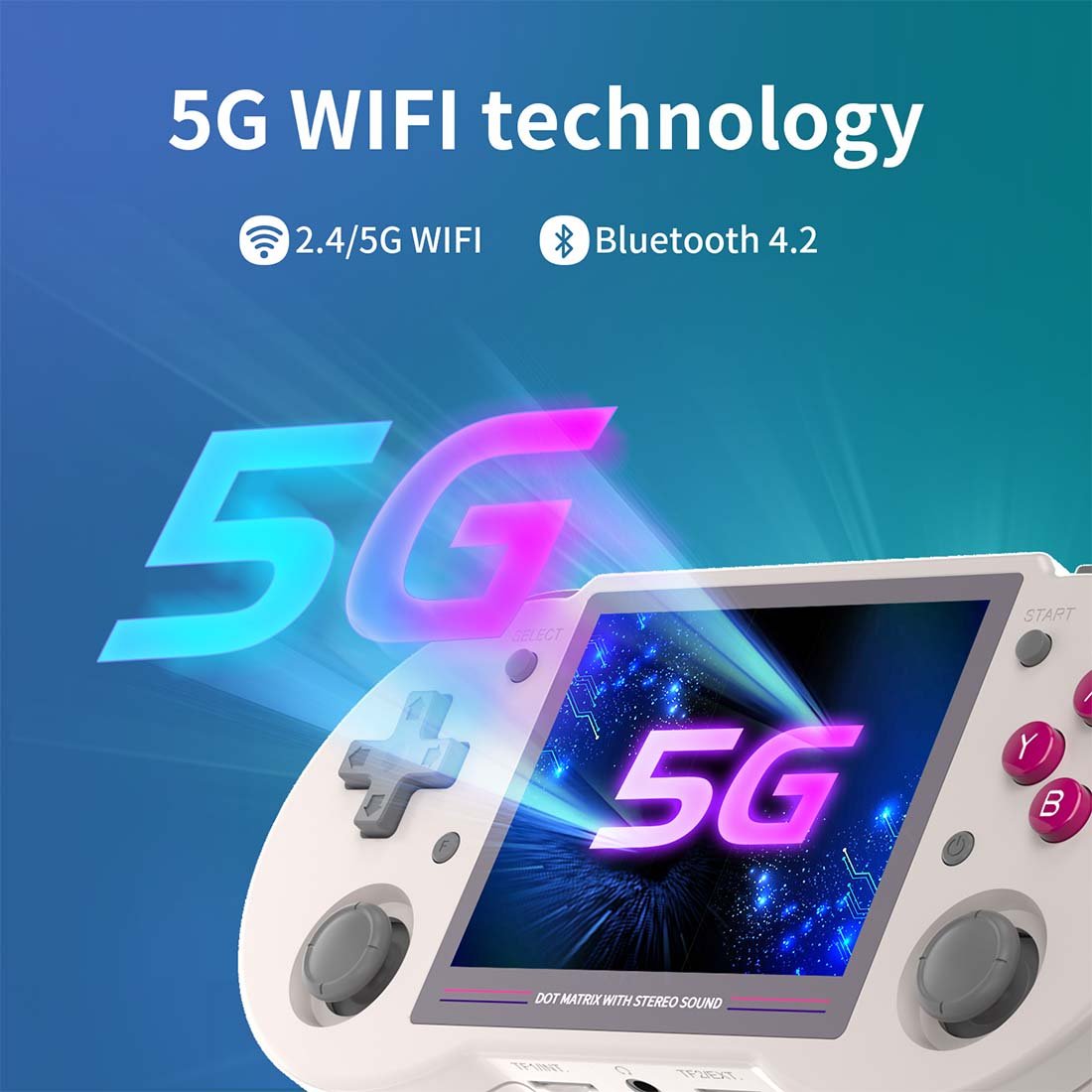 Anbernic RG353PS Handheld Game Console Linux RK3566 3.5-Inch 4:3 IPS HDMI Retro Emulator 3500mAh Plug and Play Wi-Fi Bluetooth