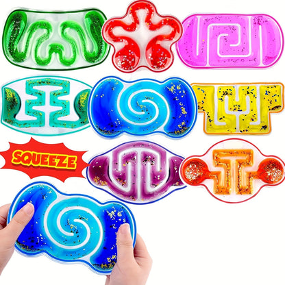 Sensory Squeeze Toys for Kids 8pcs – Stress Relief Fidget Toy Set, Squishy Sensory Pack for Classroom Rewards, Party Favors, Travel, Holiday Gift for Boys Girls