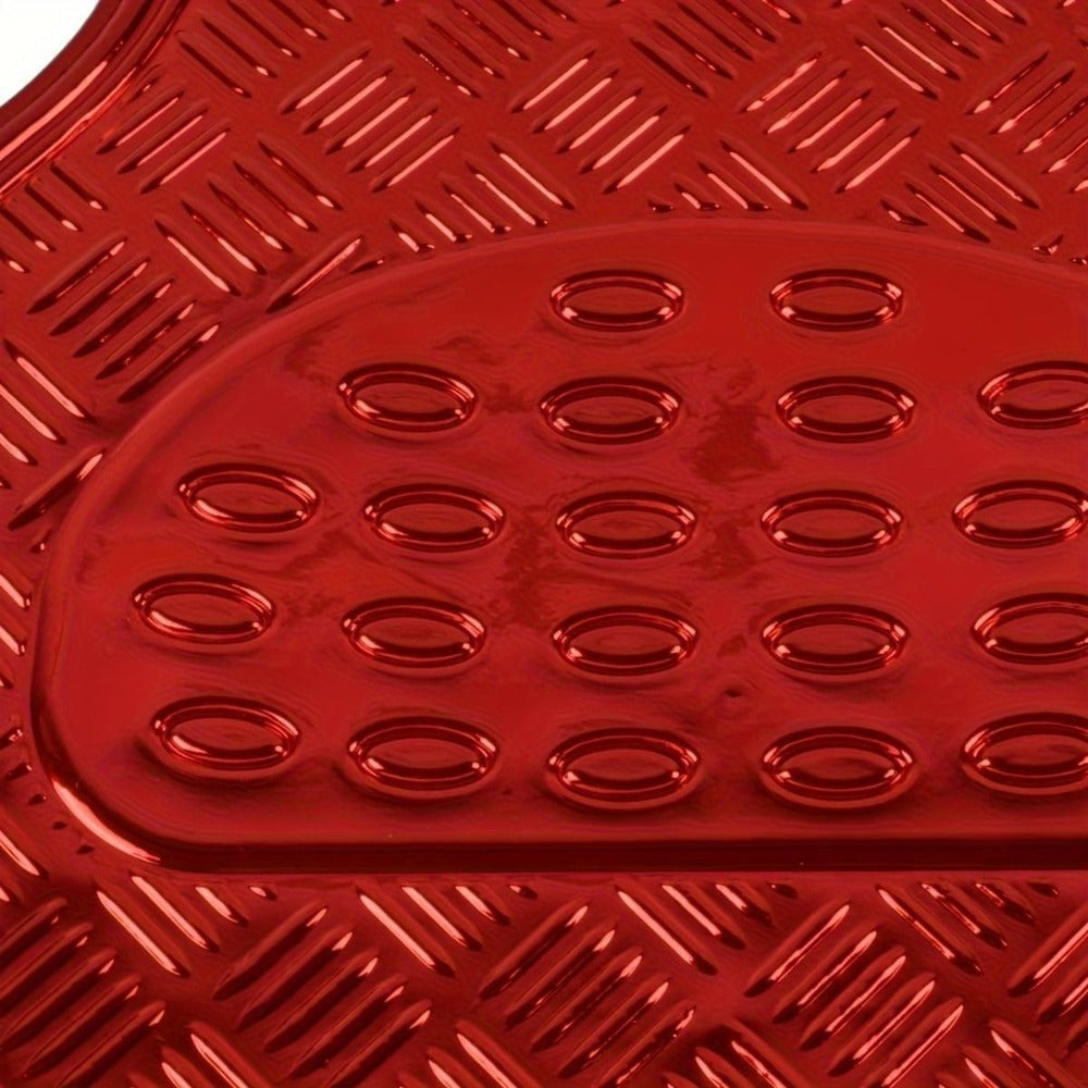 Waterproof Car Floor Mats 4pcs Set – PVC All-Weather Protection, Dustproof Easy-Clean Full Set for Cars, SUVs & Trucks, Anti-Slip, Multiple Colors Available