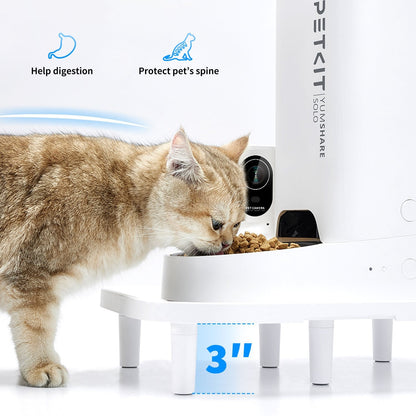 Elevated Pet Bowl Stand Compatible with PETKIT Feeder – 3 Inch Height Raising Bracket for Cats & Dogs, Reduces Neck Strain, Supports Healthy Digestion, Easy Feeding Solution for All Ages