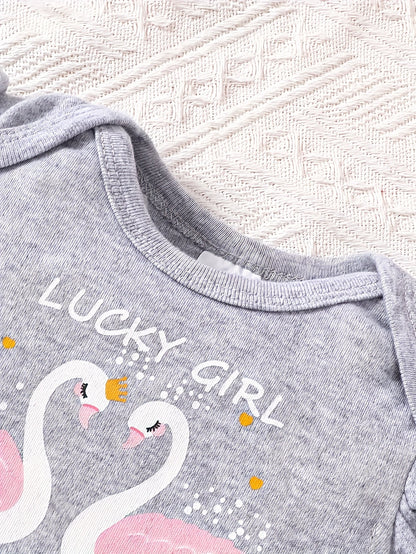 Baby Girl Cartoon Jumpsuit - Summer