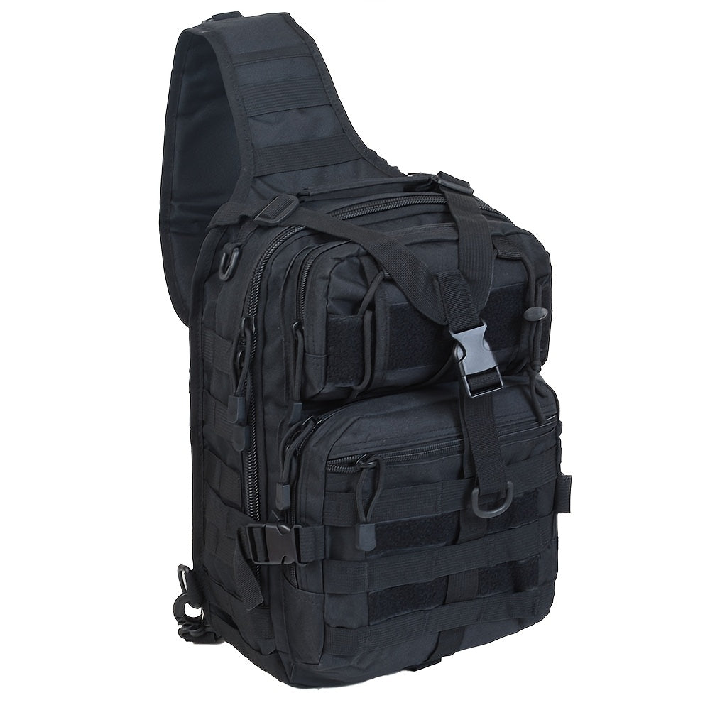 Tactical Chest Bag – Single Shoulder Crossbody Sling Pack for Hiking, Patrol & Outdoor EDC, Adjustable Strap, Multi-Pocket
