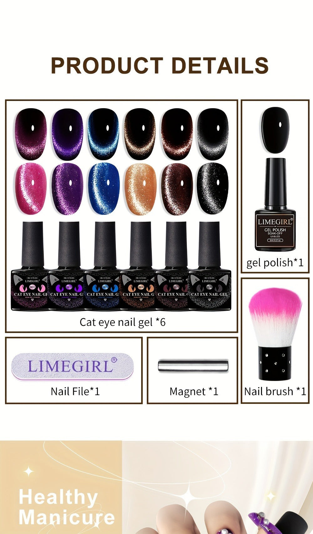Cat Eye Gel Polish 8ml Holographic Chameleon Flash — Magnetic Sand 3D Color-Shifting Semi-Permanent UV LED Gel Varnish for Salon & Home DIY Nail Art, Gift for Women