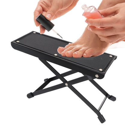 Adjustable Pedicure Footrest Stand 4-6 Level Non-Slip Portable Foot Rest for Nail Care – Professional Manicure Pedicure Tool for Salon & Home Use, Thickened Widened Pro Version Available