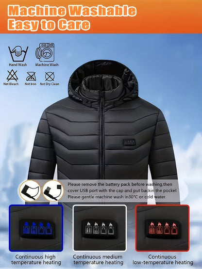 Men's Heated Pullover Coat