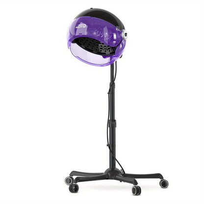 Ionic Floor-Standing Hooded Hair Dryer 1875W — Adjustable Height Professional Salon Hood Dryer for Deep Conditioning, Natural Hair, Roller Sets & Color Processing, 4 Colors
