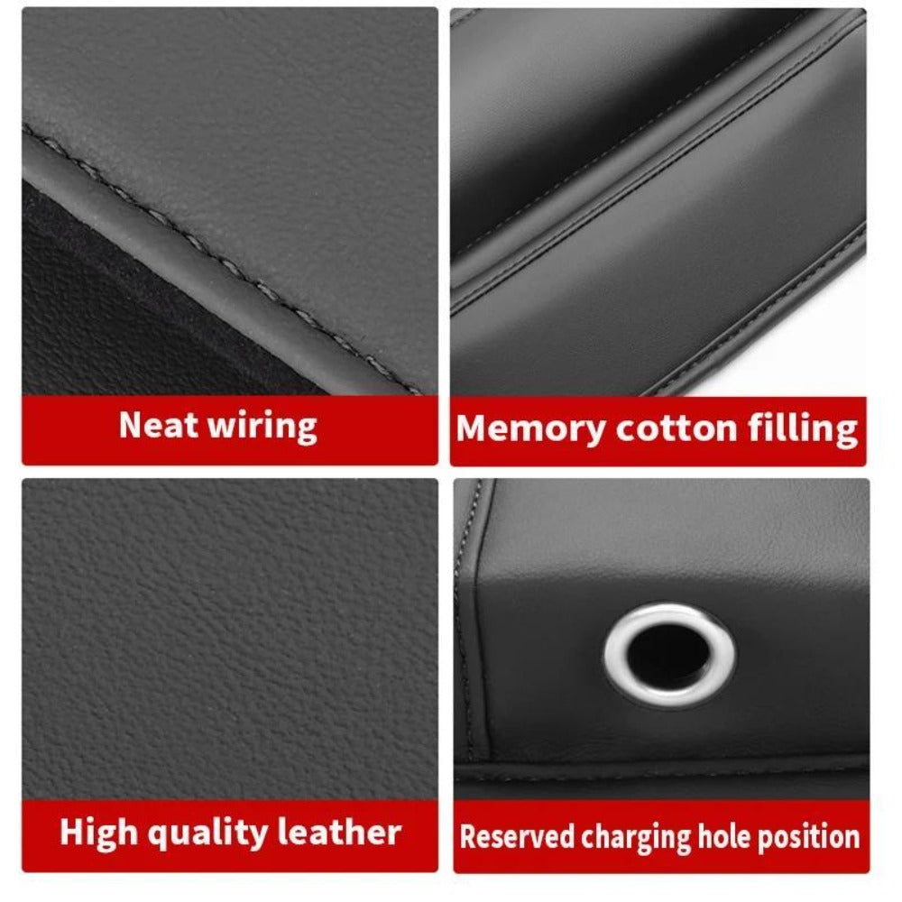 Car Seat Gap Organizer PU Leather – Side Filler Storage Box with Phone, Card, Key & Cup Holder, Non-Slip, Universal Fit, Front Seat Gap Pocket, 1pc or 2pc Set