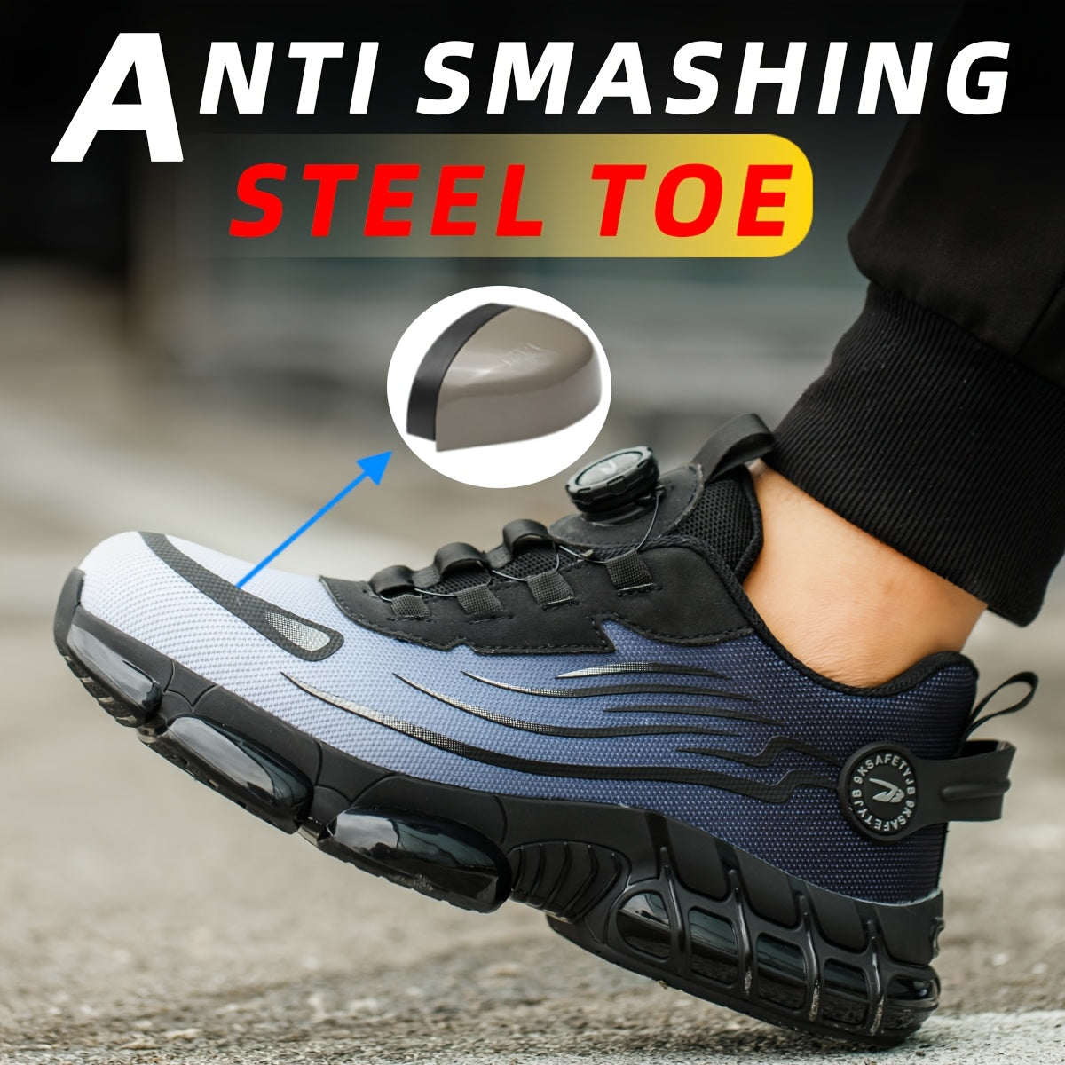 Men's Work & Safety Shoes - Puncture Resistant & Breathable Comfort