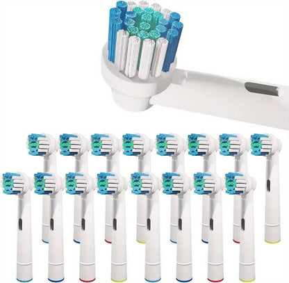 Replacement Toothbrush Heads Compatible with Oral-B Electric Toothbrush - 12 Pack Professional Brush Heads, Deep Clean Bristles, Plaque Removal, Fits Oral-B Pro, Vitality, CrossAction & Smart Series
