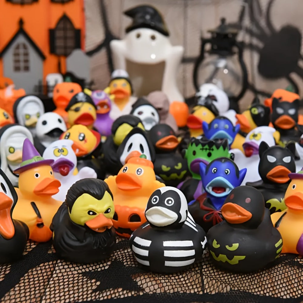 Rubber Duck Toys Bulk 20 or 100pcs – Novelty Squeeze Duckies for Party Favors Goodie Bag Fillers Kids Birthday Bath Toy Decoration