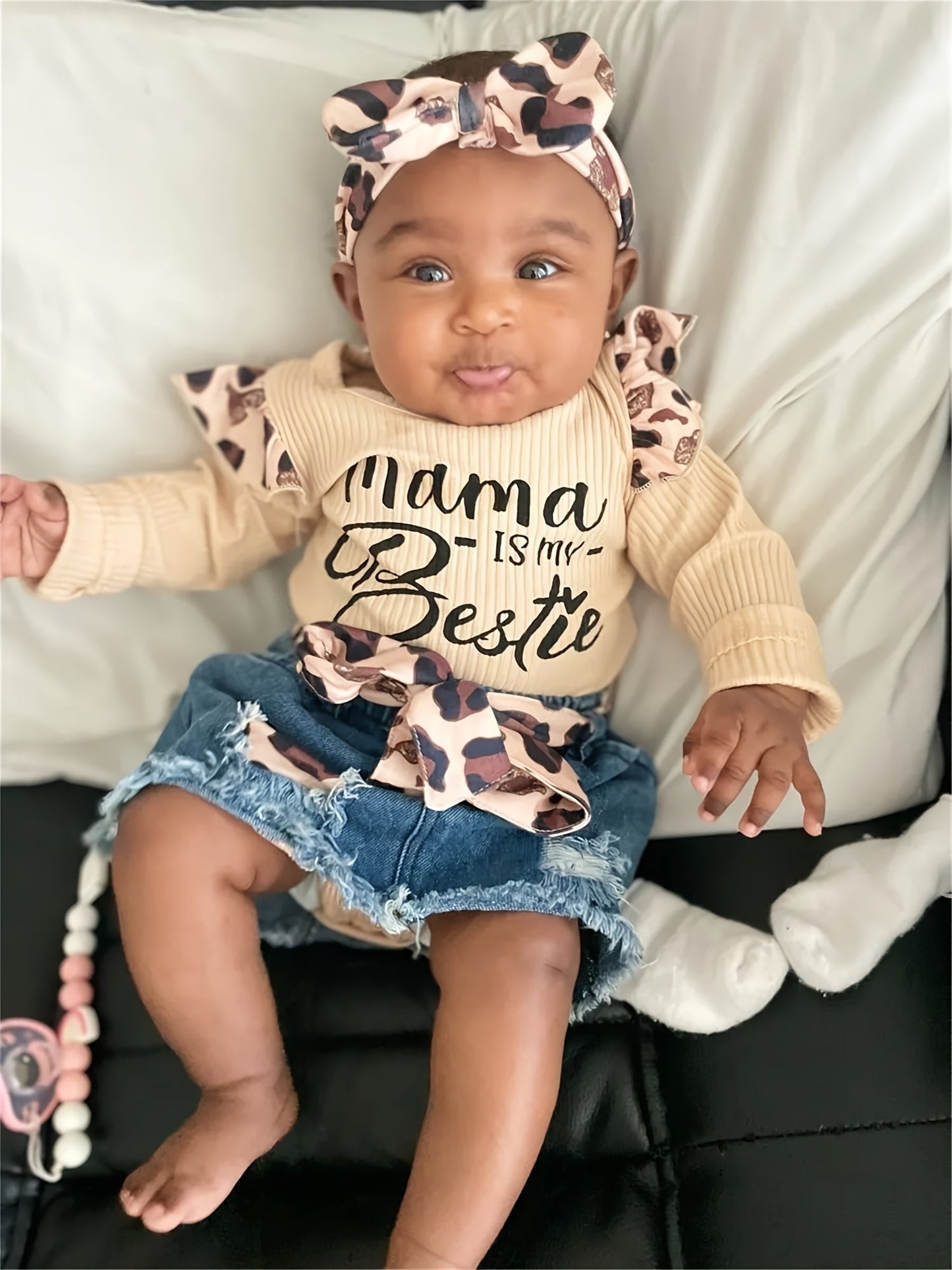 Baby Girl Graphic Outfit Set - Long Sleeve