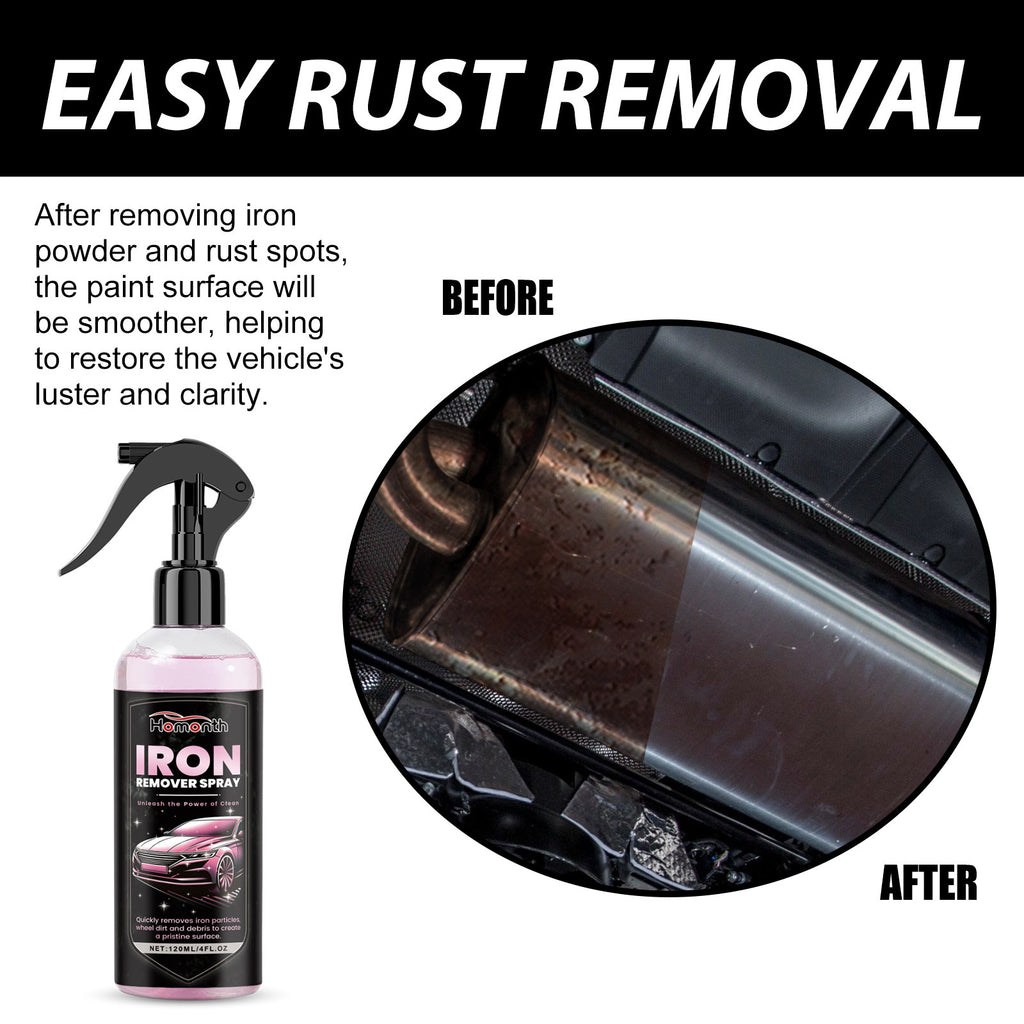 Set of 2, 120ML/4OZ Powerful Iron Eliminator for Car Detailing - Wheel And Brake Cleaner for Thorough Cleaning
