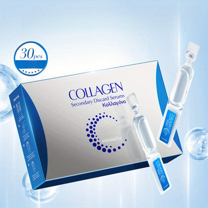 Collagen Serum Ampoule Essence 30pcs – Deep Hydration Firming Anti-Aging Face Serum, Lightweight Fast-Absorbing Skin Brightening Ampoules, Portable Single-Use Packaging, Perfect Skincare Gift Set