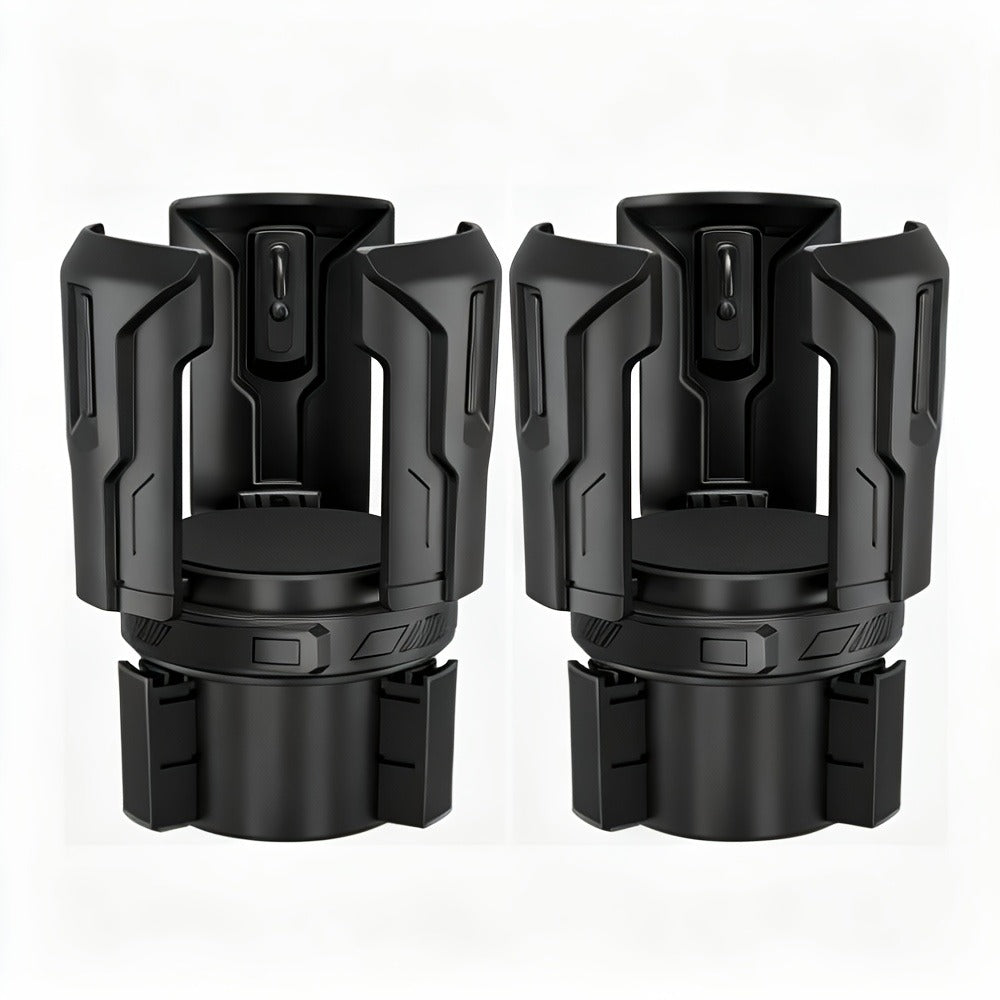 Car Cup Holder Expander Adjustable Auto-Expanding Insert | Fits 12-64 oz Cups Bottles Mugs | Universal Vehicle Cup Holder Adapter No-Tool Install Sturdy Travel Car Interior Accessory
