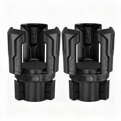 Car Cup Holder Expander Adjustable Auto-Expanding Insert | Fits 12-64 oz Cups Bottles Mugs | Universal Vehicle Cup Holder Adapter No-Tool Install Sturdy Travel Car Interior Accessory