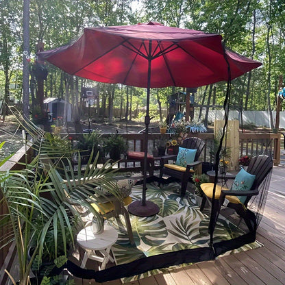 Outdoor Screen House Tent | Large Mosquito Net Double Zipper Yard
