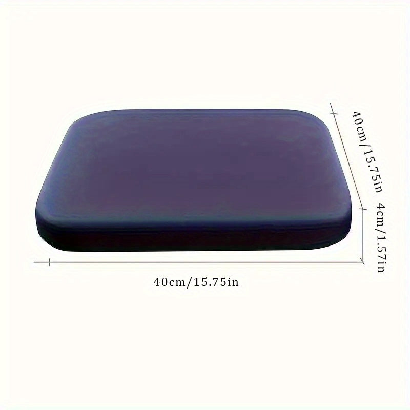 Comfort Seat Pad - 1.5-Inch Resilient Memory Foam Core with Detachable Fabric Cover, Textured Bottom Grip for Office/ School/ Truck Seats, Evenly Distributes Weight for Better Posture