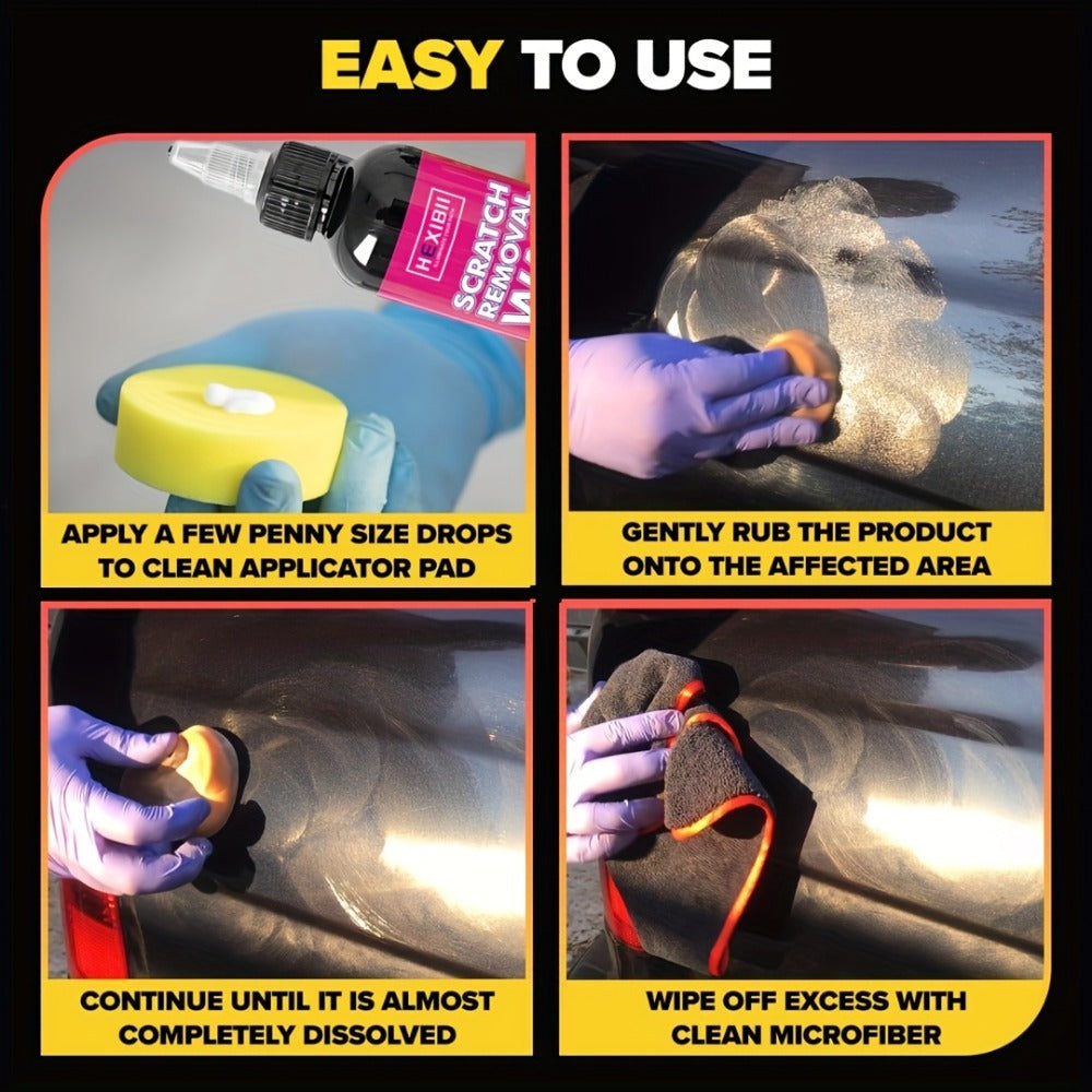 Car Scratch Remover Paste Kit – Clear Coat Scratch Eraser for Light Surface Marks & Swirl Marks, Car Paint Repair Paste | 150ml or 2-Bottle Set