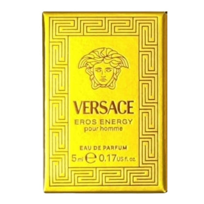 Versace Eros Energy EDP Travel Spray 5ml - Aromatic Woody Men's Eau de Parfum, Portable Mini Atomizer, Authentic Fragrance Decant, Ideal Gift for Him & Fragrance Lovers
