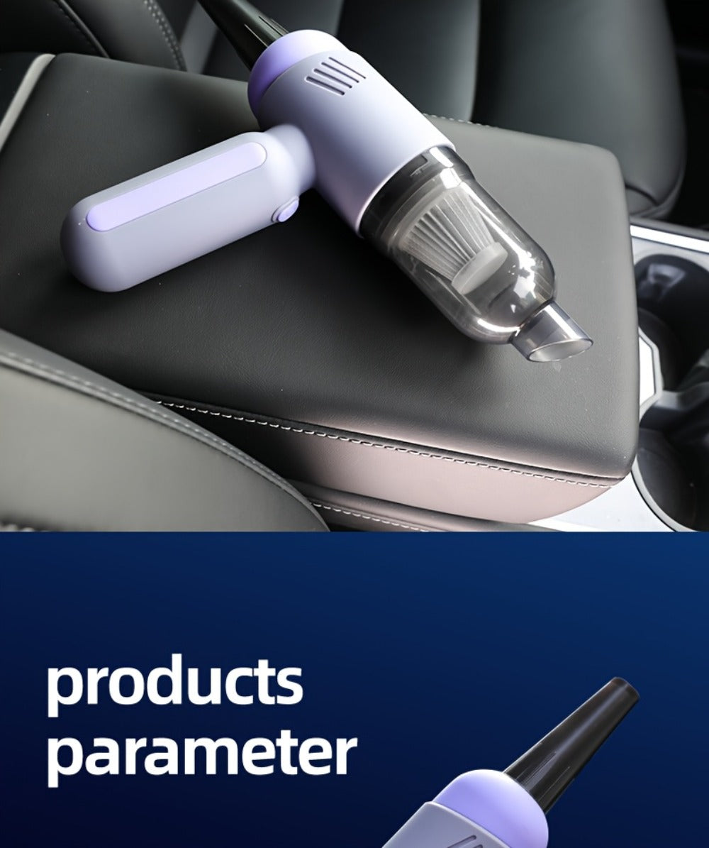 Handheld Car Vacuum Cleaner Wireless 13KPa - 4000mAh USB Rechargeable, Dry Wet Dual-Purpose Blow & Suction, Portable Mini Auto Interior Vacuum for Car Home