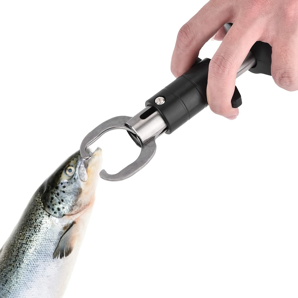 Digital Fishing Scale 25kg/55lb with Tape Measure - Portable Electronic Fish Weight Scale with LCD Display, Fish Mouth Clip & Stainless Steel Hook - Battery Included, Accuracy ±0.1kg