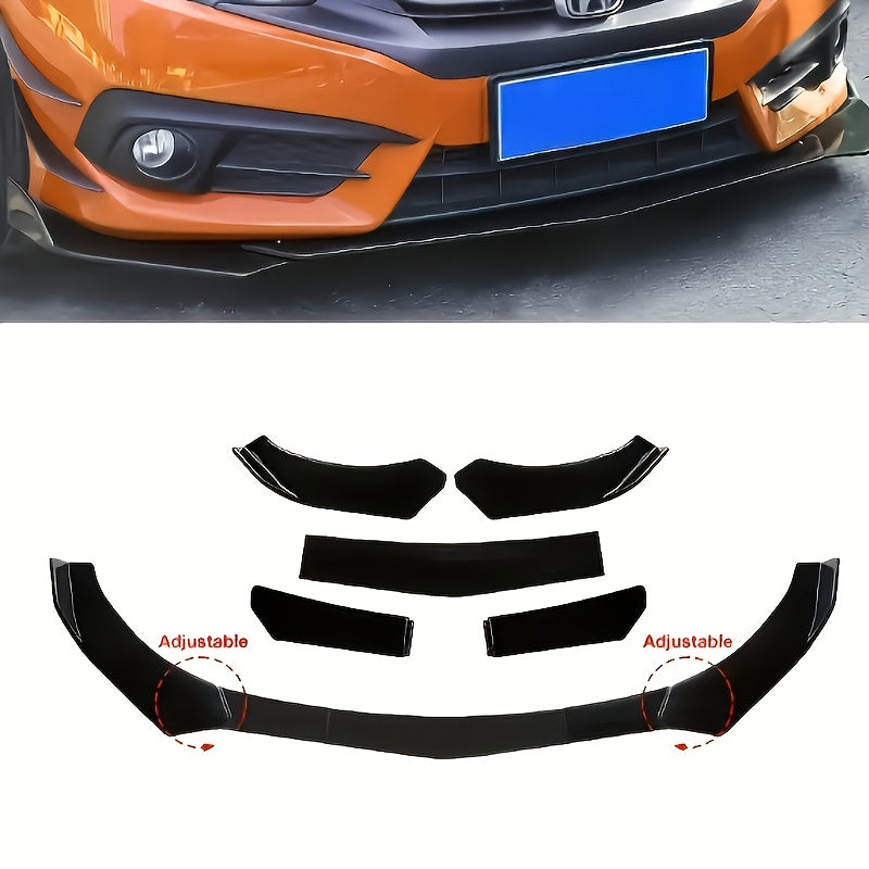 Tail Wing Exterior Body Kit|Rear Wing Kit|Universal Front Bumper Lip Kit|Rear Diffuser|Sedan Rear Trunk Lid Wing|Car Spoilers|Car Modification Tail Decoration|ABS| Universal|Providing Excellent Aerodynamics|Car Accessories|Thicker Version