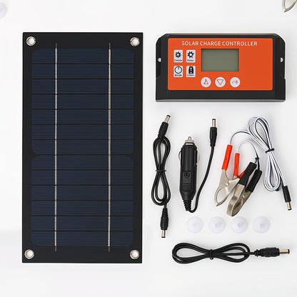 V Solar Panel Kit Battery Charging Controller for Car Caravan Outdoor Power No Energy