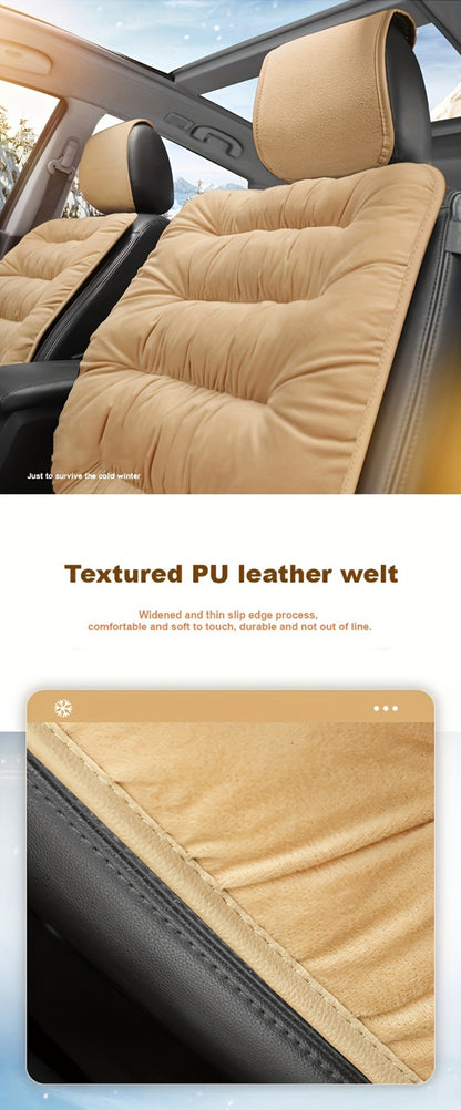 Memory Foam Car Seat Cushion with Storage Bag, Anti-Slip Rubber Bottom Driver Seat Backrest Pad, Single Seat Vest-Style Comfort Cushion for Car, Available in Red Beige Black