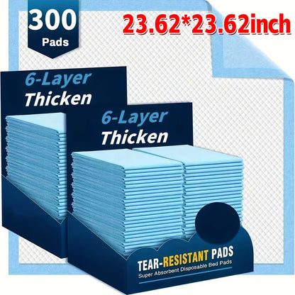 Disposable Incontinence Bed Pads for Adults and Elderly Thickened Highly Absorbent Leak-Proof Underpads Adult Care Pads Protective Sheets for Elderly Bedding Pet Potty Training Pads 50 to 300 Pieces