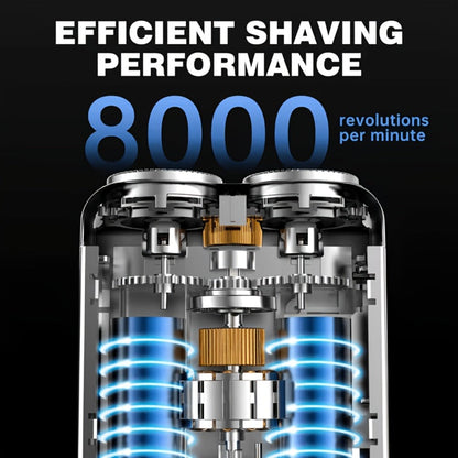 Electric Shaver for Men Magnetic Dual Blade Heads 2-Speed USB Rechargeable Mini Portable Razor Compact Travel Grooming Tool Multiple Colors Waterproof Version Available Orange Black Purple Blue White Grey