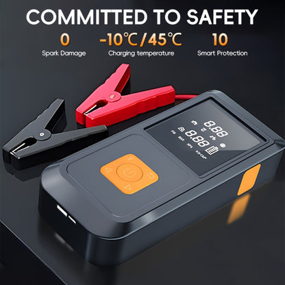 Portable Tire Inflator 150PSI 6000mAh – Digital Display Air Pump with USB Type-C Charging, Dual Safety Protection, LED Light for Car, Bike, Camping & Outdoor Emergency Use