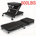 36 Inch,foldable Z-crawler 2-in-1 Crawling Suit,300 Pound Capacity, Adjustable Roller Coaster Rolling Folding Car Crawling Suit, New Gift for Husband, with 6 2.5-inch Wheels, Suitable for Car