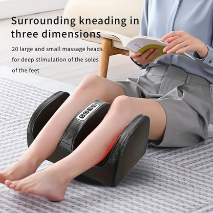 Foot Massager Multifunctional Acupressure - Electric Massage Tool for Foot, Leg, Arm & Plantar Relief, Relaxation & Pain Relief, Perfect Gift for Men & Women, Birthday & Holiday, Black or Red