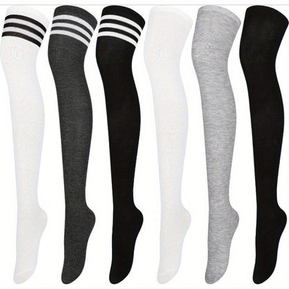 Women's Colorblock Knee-High Socks - 6-Pair Pack