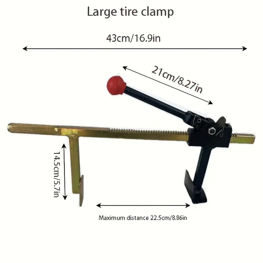 Bead Breaker Tool Heavy-Duty Manual Tire Changer with Safety Guard, Durable Steel Construction Universal Tire Service Equipment for Cars Trucks Motorcycles, Large & Small Size