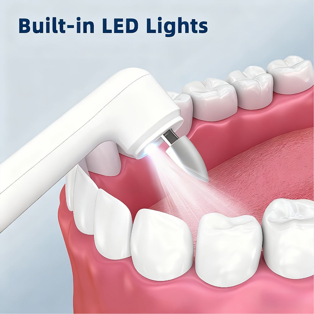 Tooth Polisher Rechargeable – 6 Brush Heads & 5-Speed Settings, Electric Teeth Polishing Tool for Plaque Removal, Stain Removal & Teeth Whitening, Professional-Level Dental Care at Home
