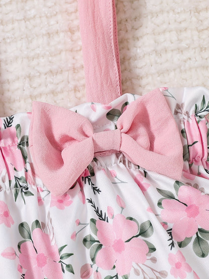 Baby Girl Floral Outfit Set - Spring