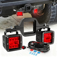 2PCS 4-inch*LED Red Style