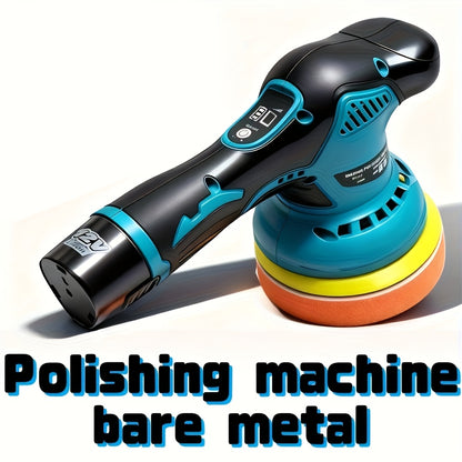 Cordless Car Polisher 5-Inch 8-Speed up to 5000 RPM with Battery for Car Detailing Scratch Removal Paint Correction - Portable Buffer Polishing Machine
