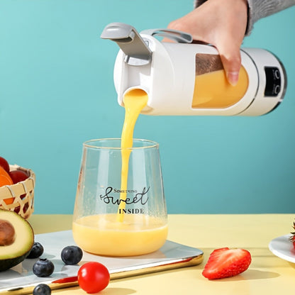 Portable USB Rechargeable Blender with LED Display – 15oz Personal Smoothie Blender for Shakes, Milkshakes & Fresh Juice, Compact Mini Blender for Home Gym Office & Travel, BPA-Free Cup
