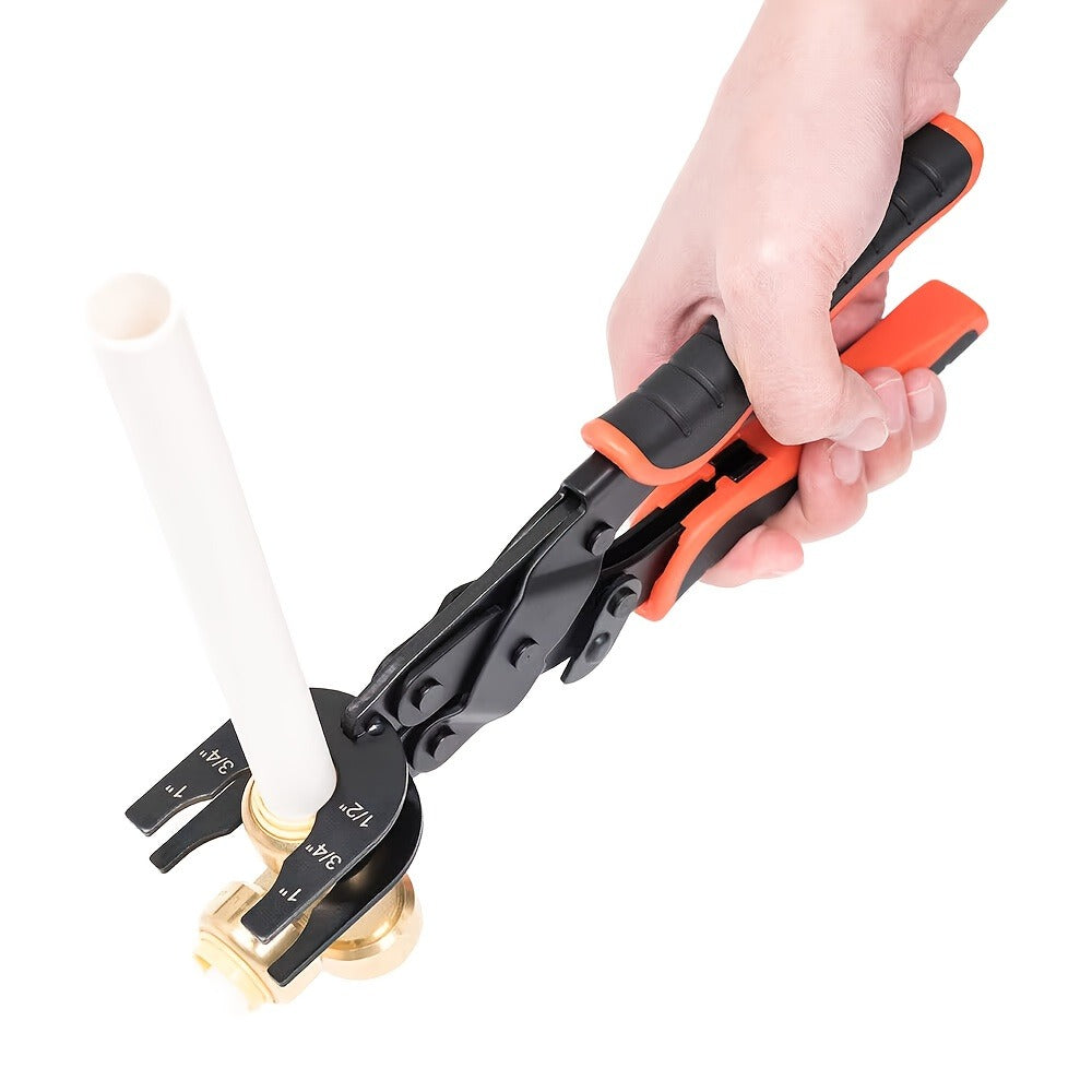 Push to Connect Pipe Disconnect Tool – Quick Release Disassembly Pliers for PEX PVC Copper Fittings 1/2” 3/4” 1” Carbon Steel Ergonomic Handle