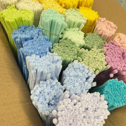 Pipe Cleaners 1020pcs Chenille Stems 20 Colors – Upgraded Thick Fuzzy Sticks with Patterned Rods for Kids Adults Teachers, DIY Arts & Crafts Supplies Bulk Set Birthday Christmas Gift