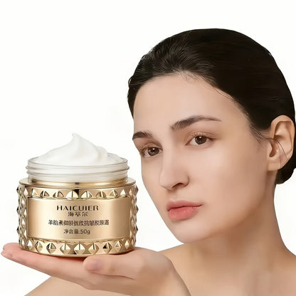 Sheep Placenta Extract Collagen Cream 50g - Anti Aging Firming Lifting Brightening Whitening Face Moisturizer, Wrinkle Reducer Skin Tightening Daily Skincare for Women