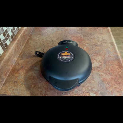 Electric Quesadilla Maker 9.5 Inch – Grilled Cheese Machine, Extra Stuffing Capacity, Easy 6-Wedge Slice, Non-Slip Feet | Also Available as 12 Inch Pizza Maker