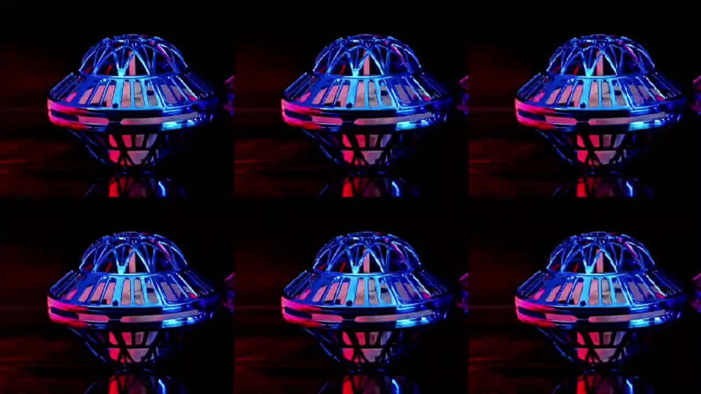 UFO Flying Ball Toy Smart Sensor Hovering Drone Hexagonal Spinning Saucer with Autonomous Flight for Kids Boys Girls Indoor Outdoor Party Christmas Birthday Gift Blue Purple Red