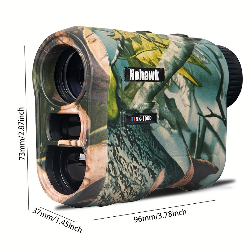 Laser Rangefinder 1000M USB Rechargeable – Hunting & Golf Range Finder with Speed, Altitude & Slope Compensation | M/Yard Switch, 7 Measurement Modes, Compact Design