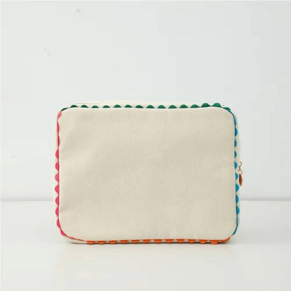 Large Capacity Lace Makeup Bag Women Elegant Floral Cosmetic Organizer Portable Travel Toiletry Bag Vanity Case Beige Birthday Bridesmaid Gift for Her