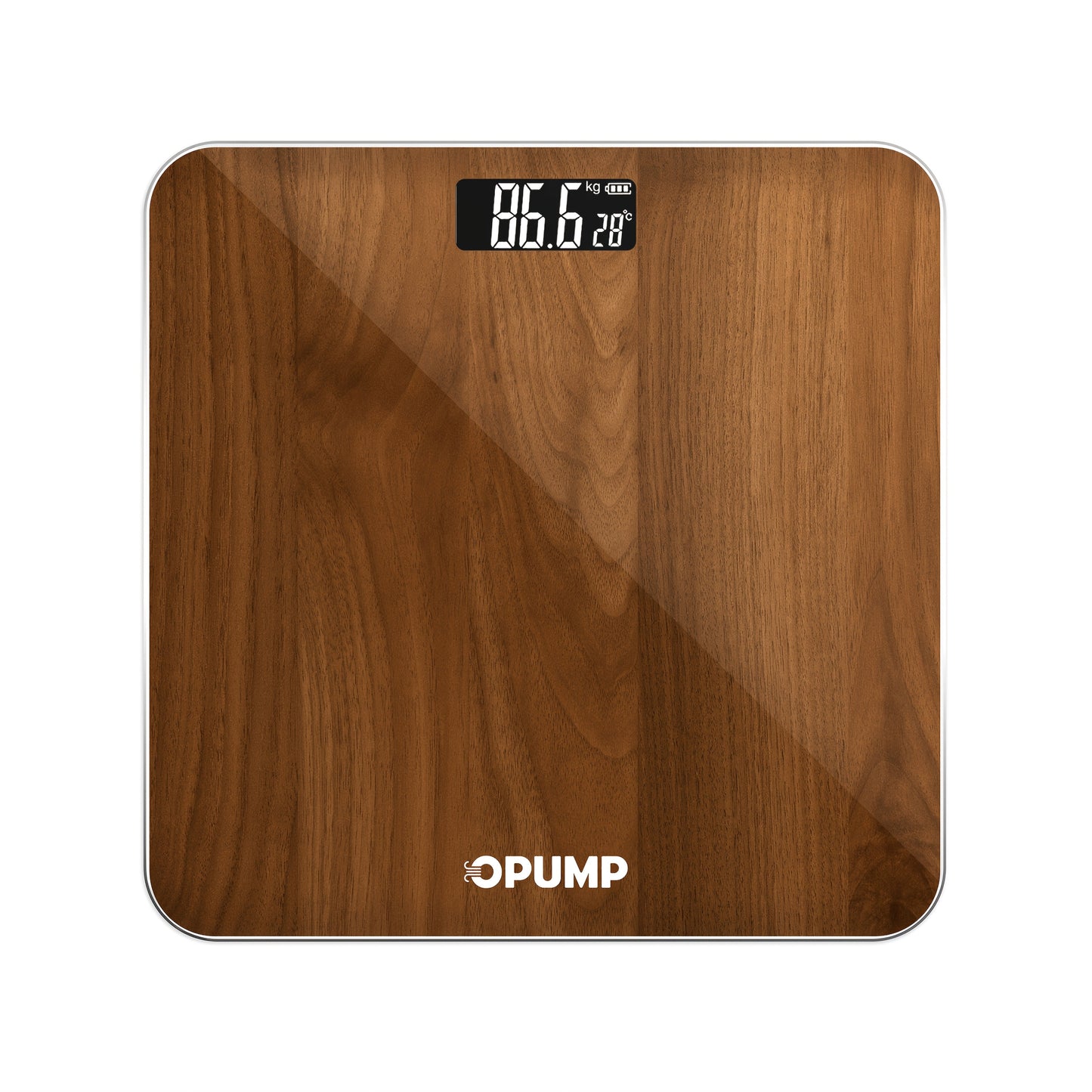 Digital Bathroom Scale High Precision 400 lbs – Electronic Body Weight Scale with Backlit HD LCD Display, kg/lb/st Switchable, Easy Read, Includes Batteries